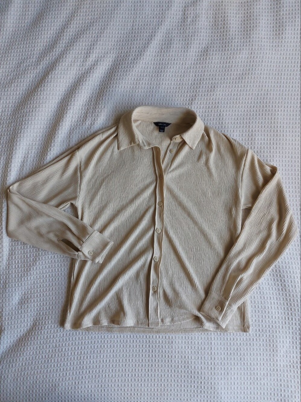 RW&CO. Light Beige Long-Sleeve Button-Down Shirt